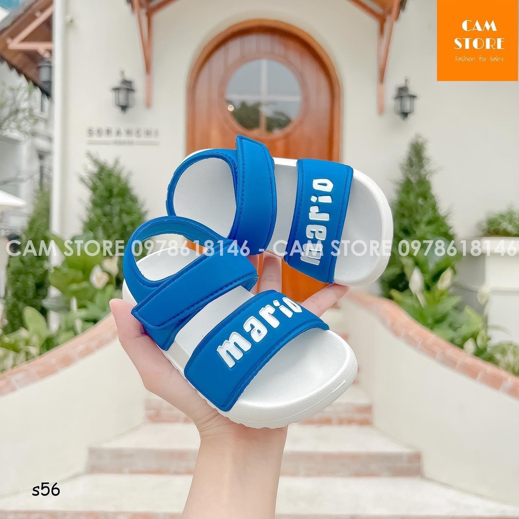 Dép Sandal Đế Siêu Nhẹ Siêu Êm Chính Hãng Mario Cho Bé Trai 2-5 Tuổi K132