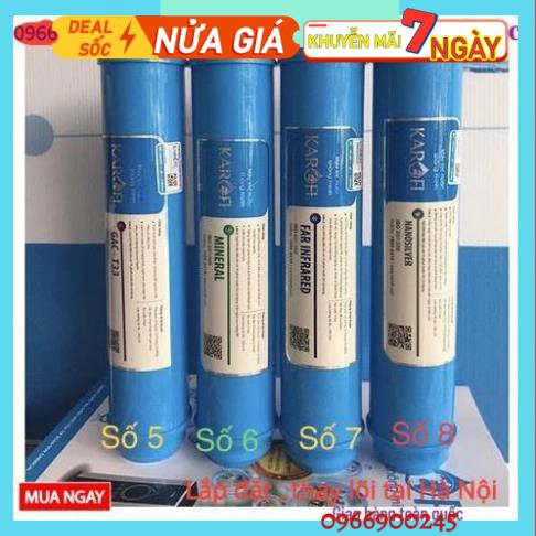 Combo 8 Lõi Lọc Nước Karofi Số 12345678 Chính Hãng👉 Bộ Khoáng 5678 Karofi