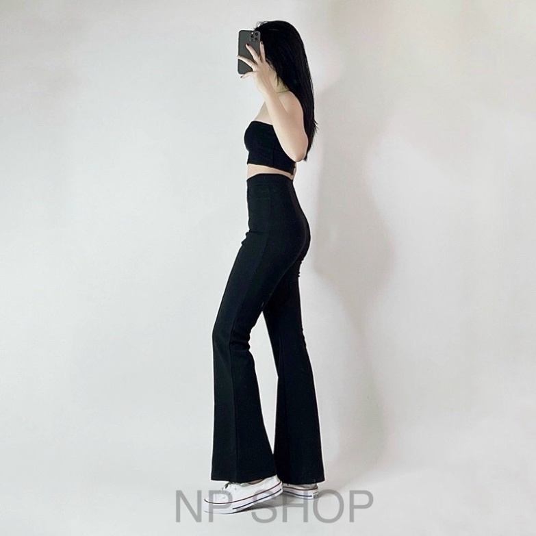 Quần Loe Vải Co Giãn Cotong