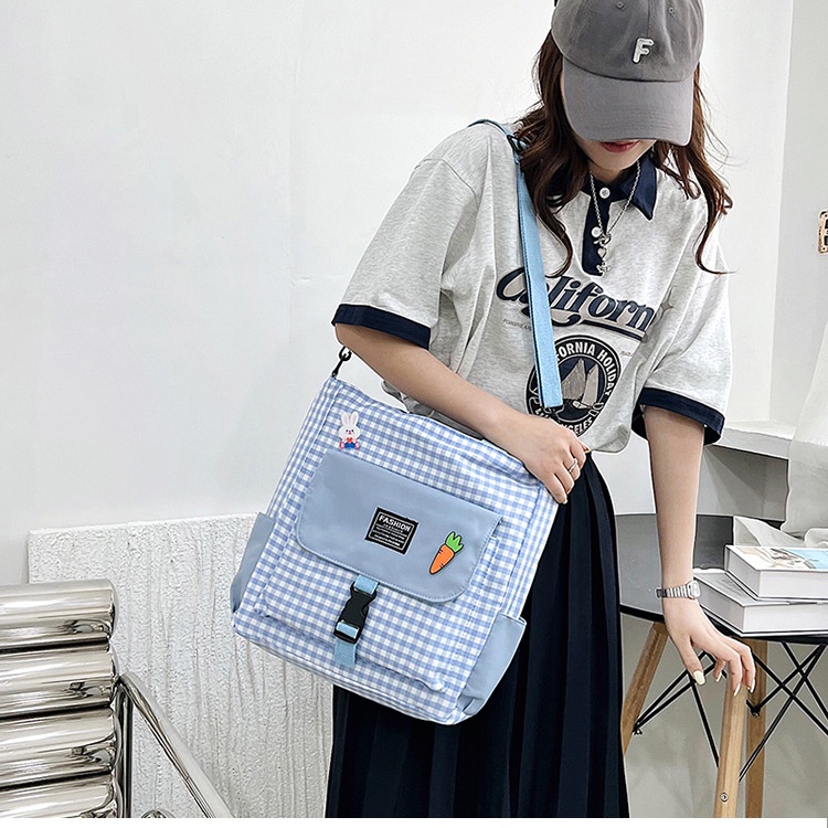 Túi đeo vai IELGY vải canvas cỡ lớn thời trang cho nữ