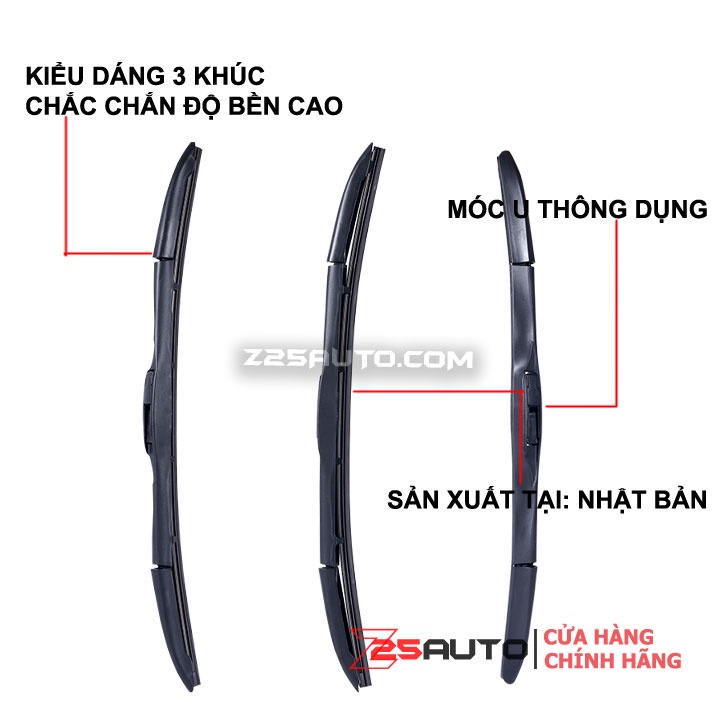 Gạt mưa ô tô Camry Denso Nhật Bản chính hãng sạch hơn êm hơn và bền hơn cho xe hơi Toyota Camry 2002-2022