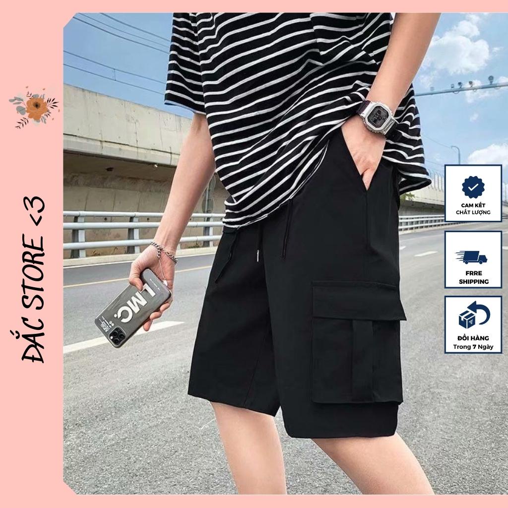 Quần short ngố kaki túi hộp unisex trơn sooc nam nữ phong cách thể thao - ĐẮC STORE