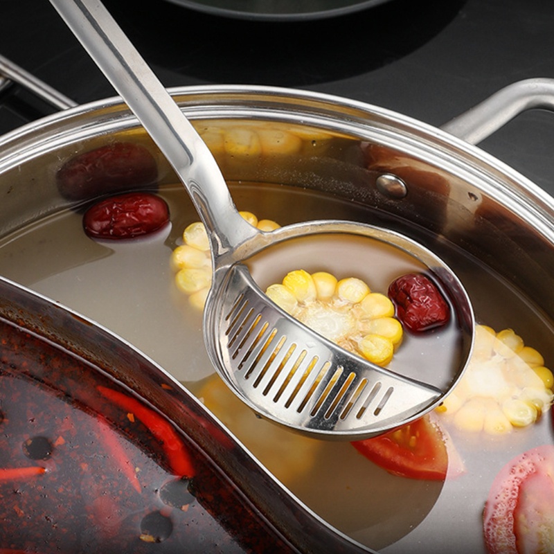 SC Oil Separator SpoonFilter Grease Spoon Colander Spoon Soup Fat Separator Filters