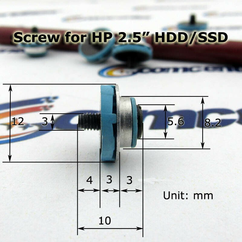 Bộ ốc đỡ SSD/HDD 2.5&quot; cho các dòng máy HP Mini G1/G2 (HP Mini 2.5&quot; Screws)