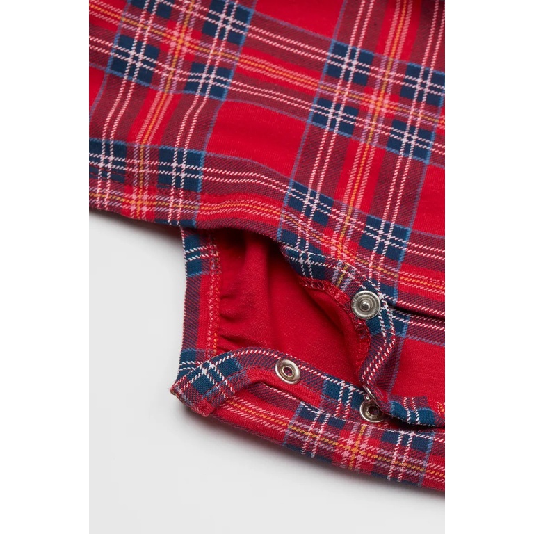 Váy bodysuit caro đỏ váy xòe tutu đỏ HM H&M_hàng chính hãng authentic