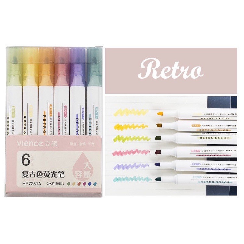 Bút highlight, bút dạ quang ♥️HOT TREND♥️ gam màu pastel dễ thương sử dụng lâu bền màu đa dạng