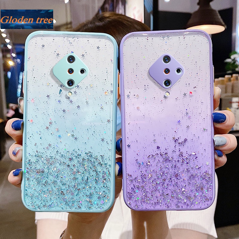 Ốp Điện Thoại Mềm Chống Sốc Họa Tiết Ngôi Sao Lấp Lánh Cho Vivo S1 Pro V20 Se