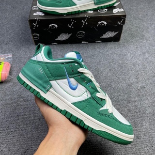 giày Jordan SB xanh lá nỉ thấp cổ, giày JD SB dunk xanh nỉ low cao cấp