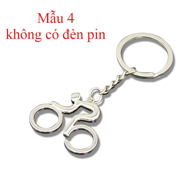 Móc khóa kim loại có đèn pin dùng gắn chìa khóa xe máy, xe hơi, giá trên là 1 cái