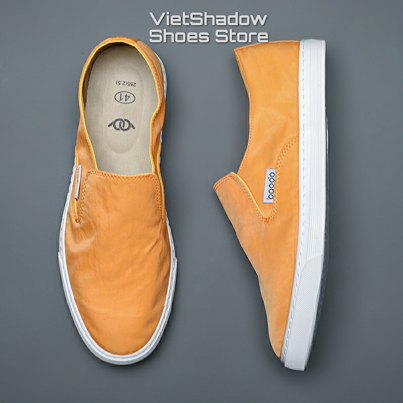 Giày slip on vải nam BAODA chất liệu vải polyester cao cấp - Mã SP 20042