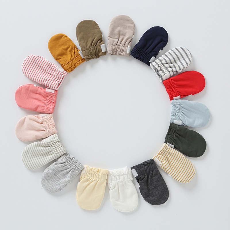 1 Đôi Găng Tay Mềm Chống Xước Bảo Vệ Mặt / Tay Cho Bé