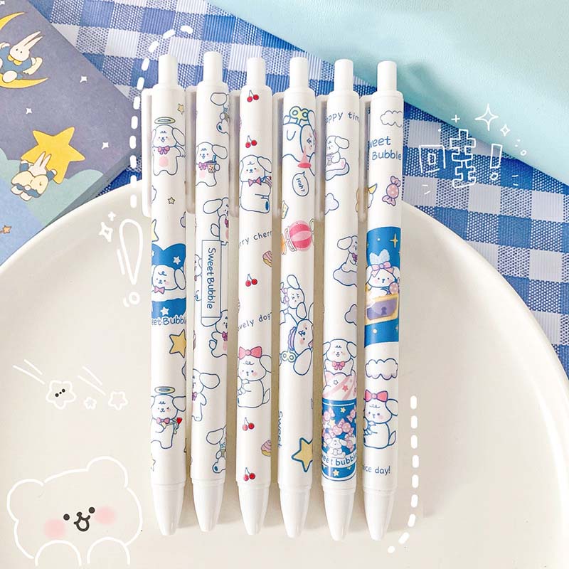 Bút Mực Nước Mực Đen Ngòi 0.5mm Kiểu Dáng Dễ Thương