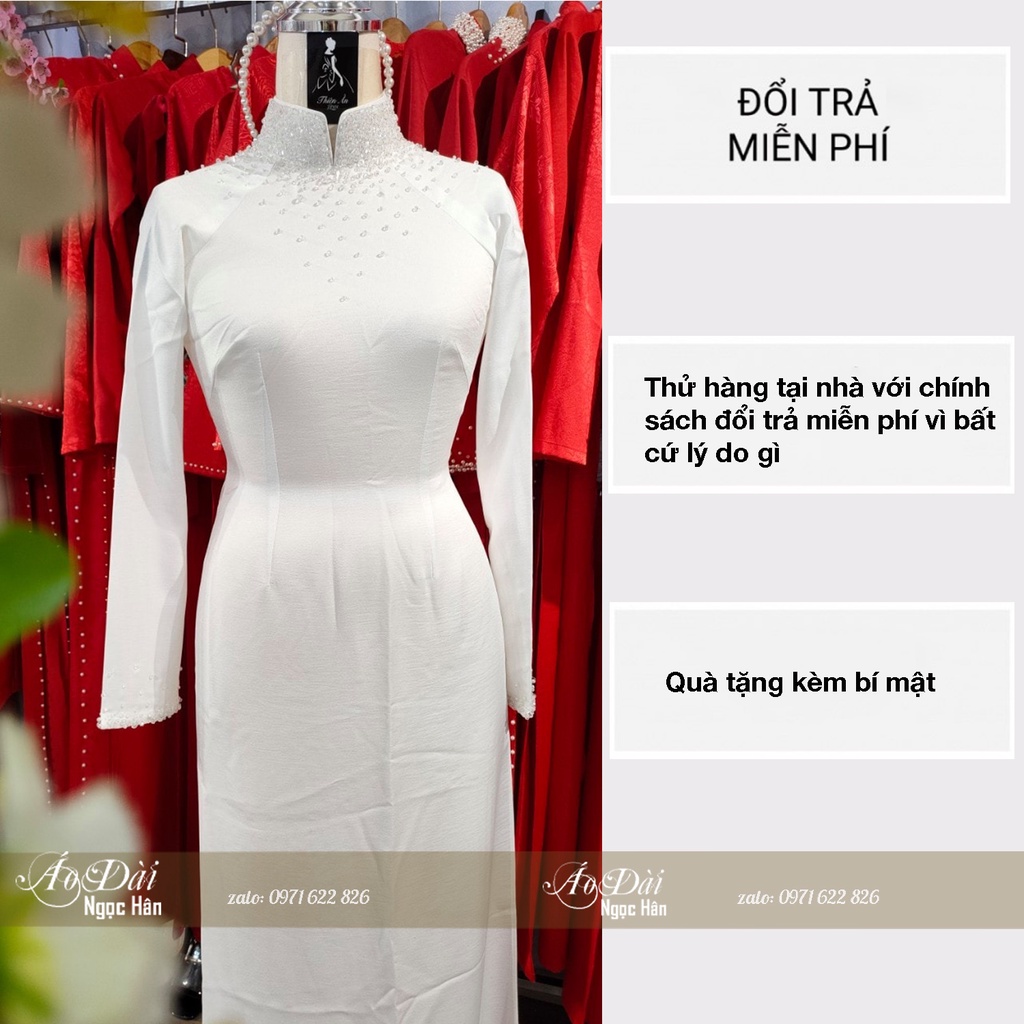 Áo Dài Cô Dâu Cưới Hỏi AD17