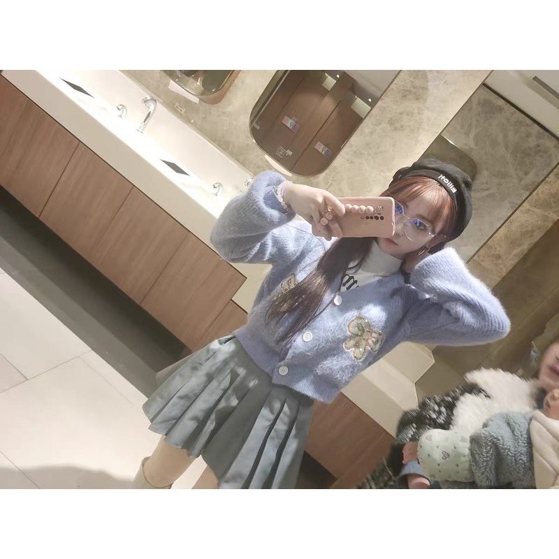 [Có ảnh thật ] Áo len tím tay dài hot trend phong cách ulzzang | BigBuy360 - bigbuy360.vn