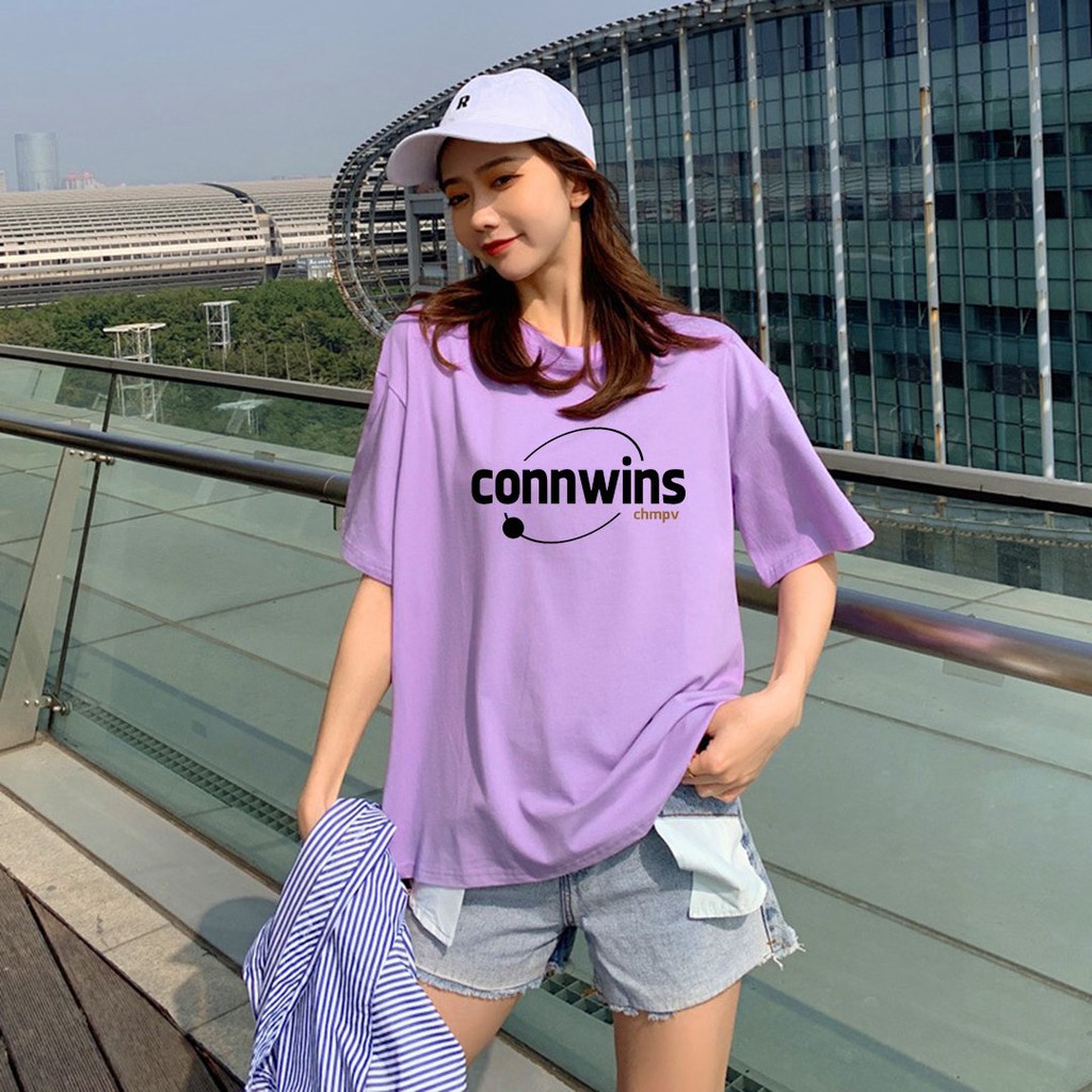 [Áo Hoodie Phản Quang CLIP & ẢNH THẬT] Áo Thun Tay Lỡ In Nhiệt Connwins form Unisex nam nữ phong cách Ulzzang - ATIN70 [