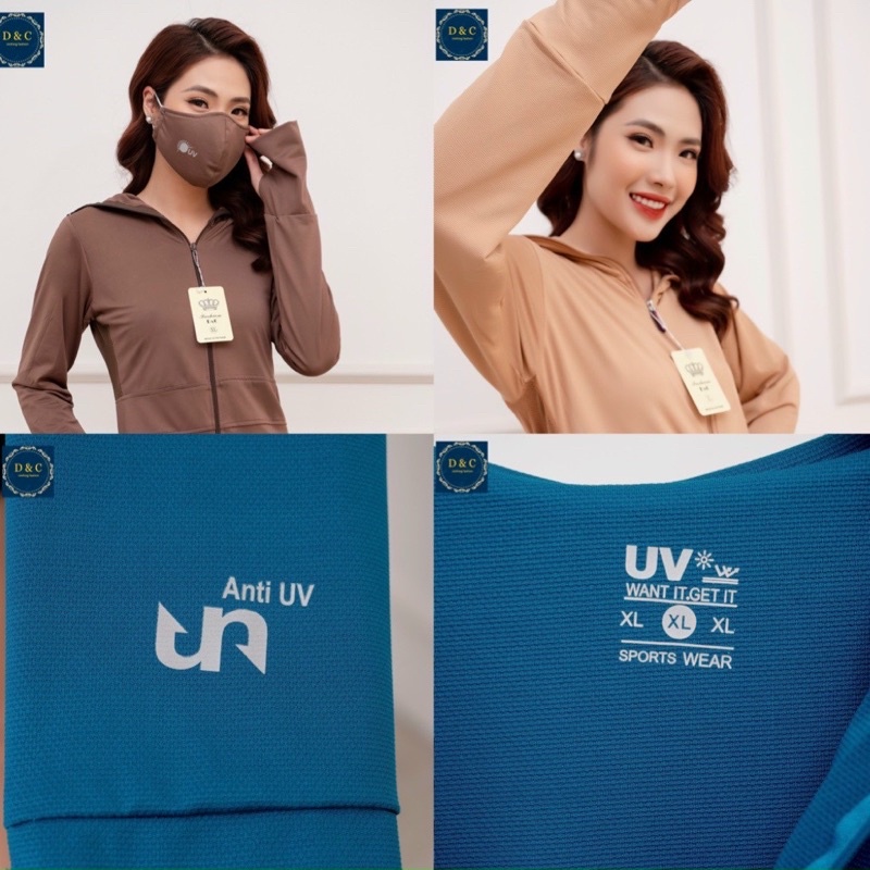 Áo Chống Nắng Choàng Dài Thân 2 Lớp Thông Khí ở Nách,Áo Chống Nắng Nữ làm bằng vải thơm chống nắng ,tránh tia uv