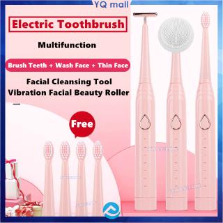 Bàn chải điện tự động đánh răng  Cây lăn massage mặt nâng Máy rửa mặt