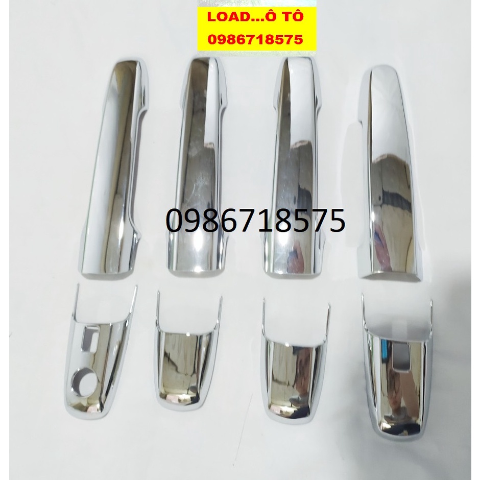 Ốp Tay Nắm Cửa Xe Toyota Veloz 2022-23 Mẫu Nhựa ABS Mạ Crom Sáng Bóng