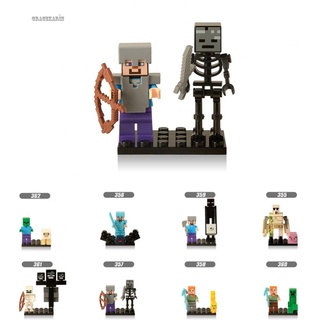 Mô hình lego nhân vật steve alex wither golem 2 trong 1