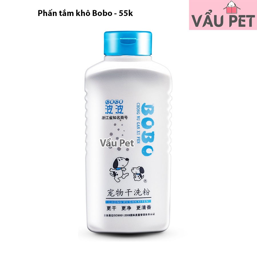 Phấn Tắm Khô BoBo Cho Chó mèo - Phấn tắm khô cho thú cưng