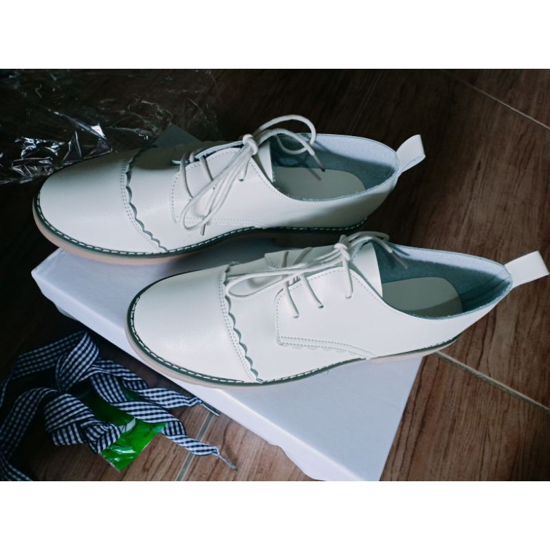 (Hàng Đẹp)Ảnh thật 4 hình cuối-Giày oxford nữ da Pu style Hàn Quôc | BigBuy360 - bigbuy360.vn