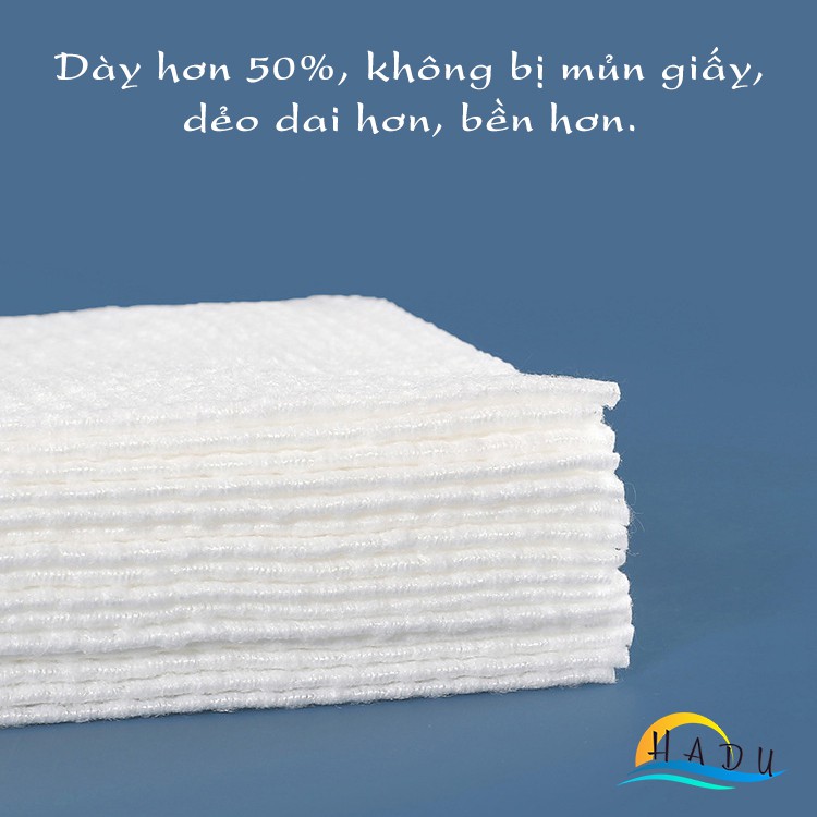 Khăn giấy khô đa năng tẩy trang bông tự nhiên cao cấp mềm mịn an toàn HADU