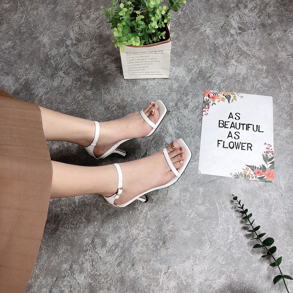 Giày Sandal Nữ- Sandal Z a r a quai mảnh bít hậu 7p VNXK