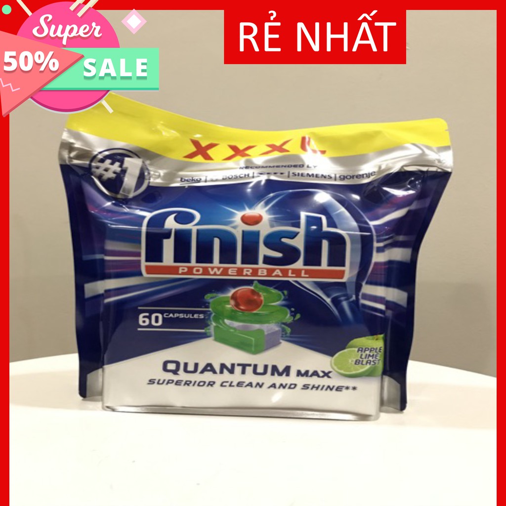 Viên rửa bát Finish Quantum max [bán lẻ 10 viên]