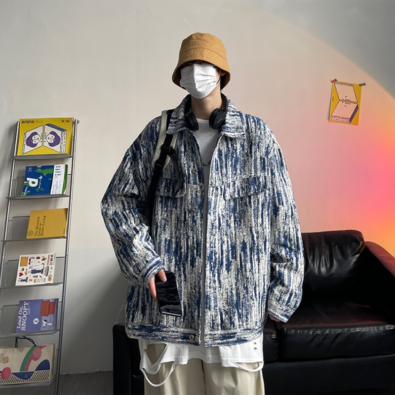 ♞AFF LIGA♞ Áo khoác dài tay dáng rộng thiết kế mới thời trang mùa xuân thu theo phong cách hàn quốc cho nam