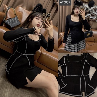 Le quin bigsize at007 áo thun xẻ vạt độc lạ