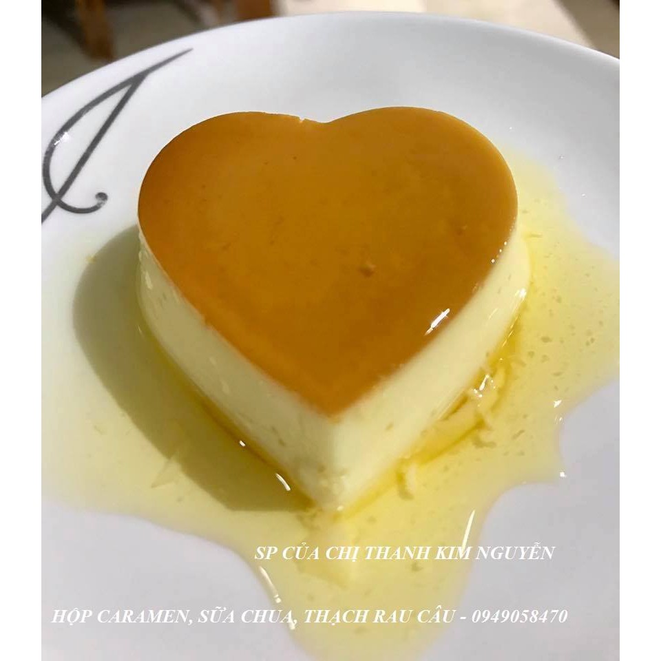 50 Hộp Flan, cốc caramel , thạch rau câu, sữa chua trái tim hàng Vĩnh Trường