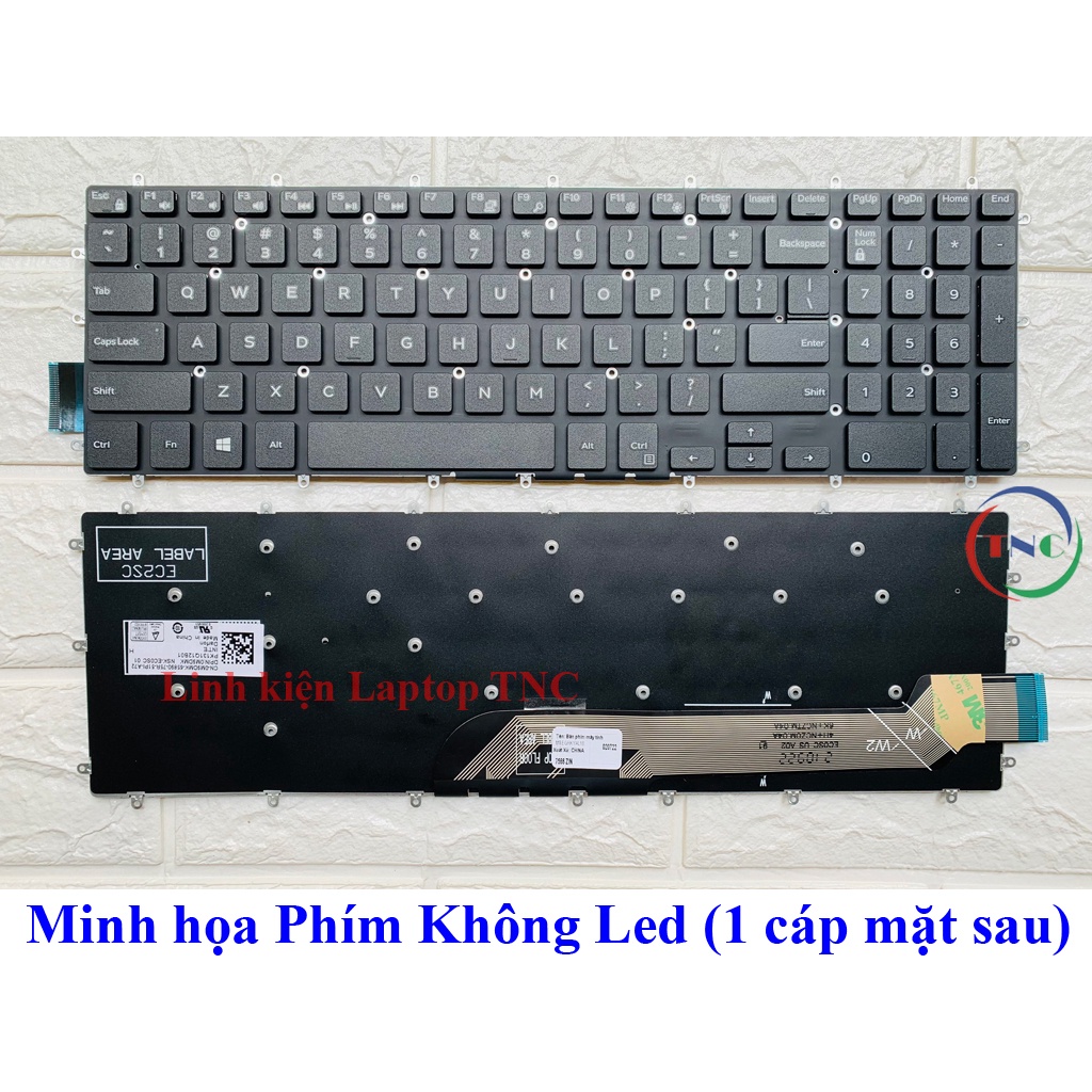 Bàn Phím Laptop Dell Inspiron 7566 7567 5565 5567 5570 5575 7778 7779 7577 7773 Zin có Led / Không Led - phím trong máy