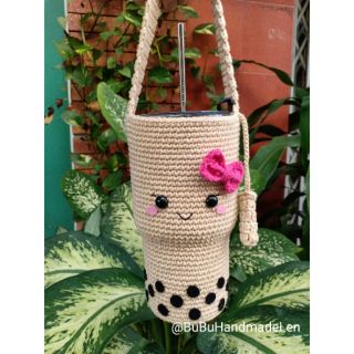 Túi đựng ly giữ nhiệt Yeti Mẫu Trà Sữa (kèm bao ống hút)