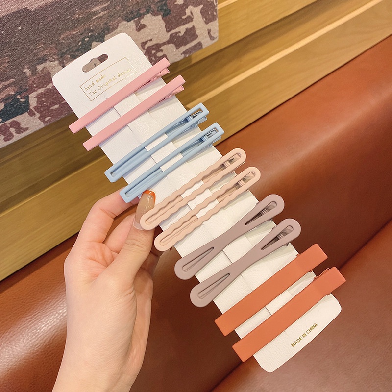 Set 10 Kẹp Tóc Đơn Giản Màu Sắc Ngọt Ngào