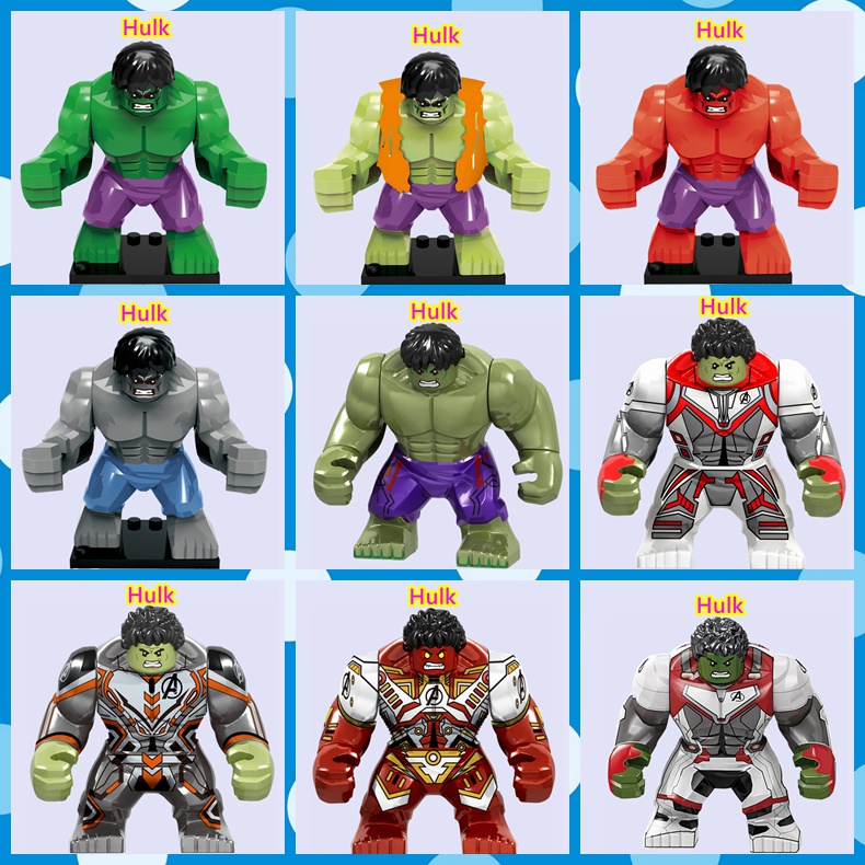 Đồ Chơi  Lắp Ráp Mô Hình Nhân Vật Hulk Truyện Tranh Marvel Mini Cho Trẻ Em
