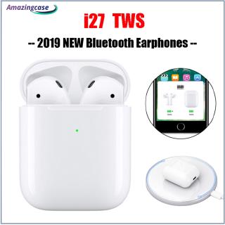 Tai nghe nhét tai không dây i27 tws kết nối bluetooth v5.0 kèm hộp sạc