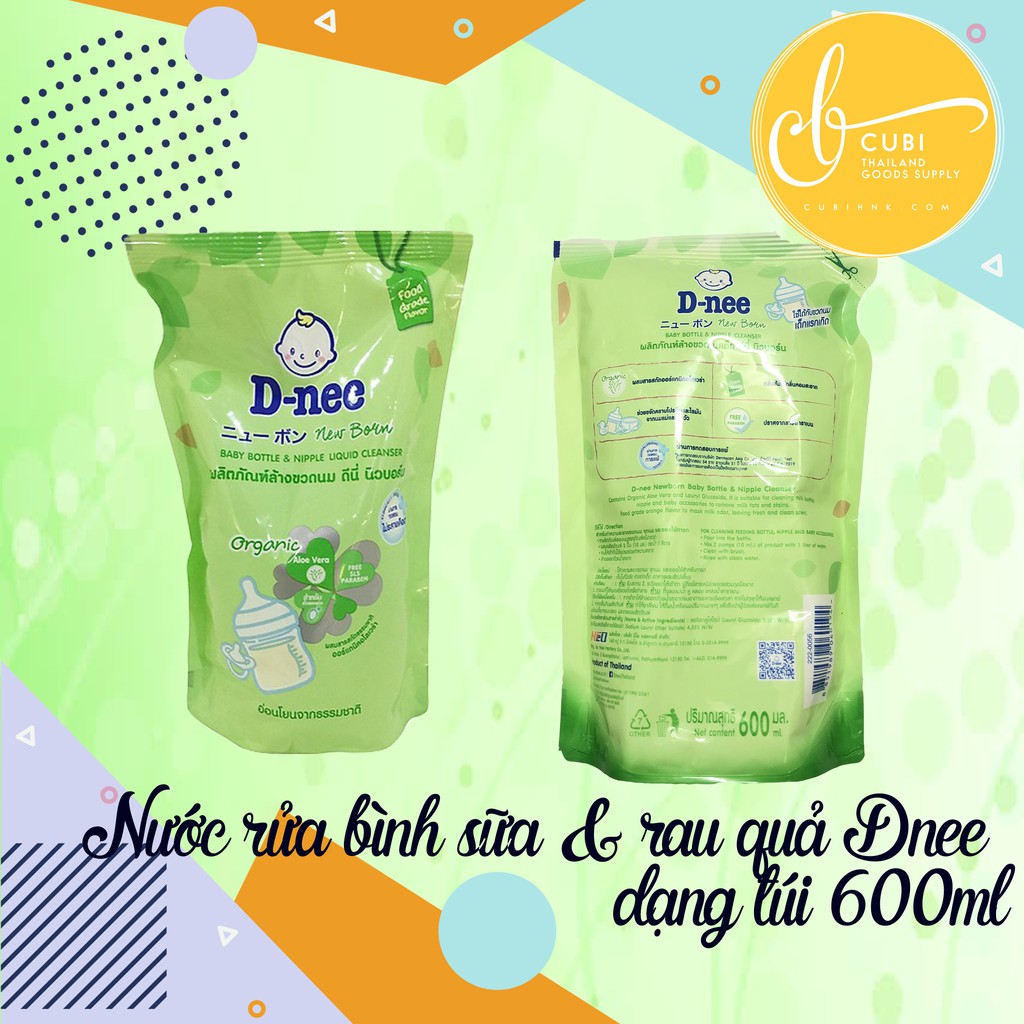 Nước rửa bình sữa Dnee 400-620ml