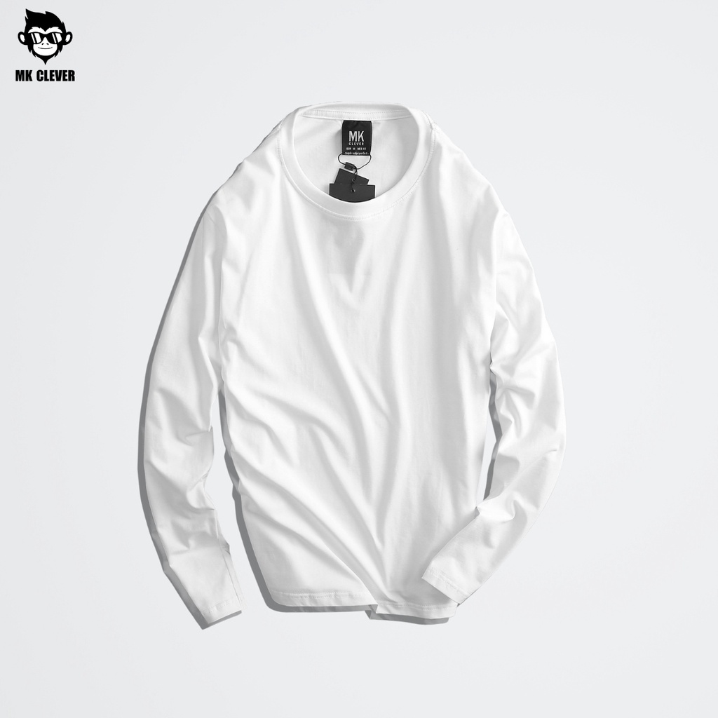 Áo thun trơn dài tay cổ tròn MK CLEVER | BigBuy360 - bigbuy360.vn