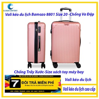Vali kéo du lịch Bamozo 8801 Size 20 -Chống Va Đập, Chống Trầy Xước-Size xách tay máy bay