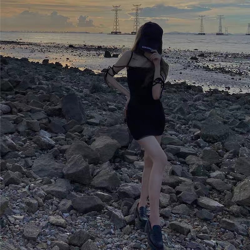 Đầm Mini Thiết Kế Cột Dây Thời Trang Mùa Hè Quyến Rũ Cho Nữ