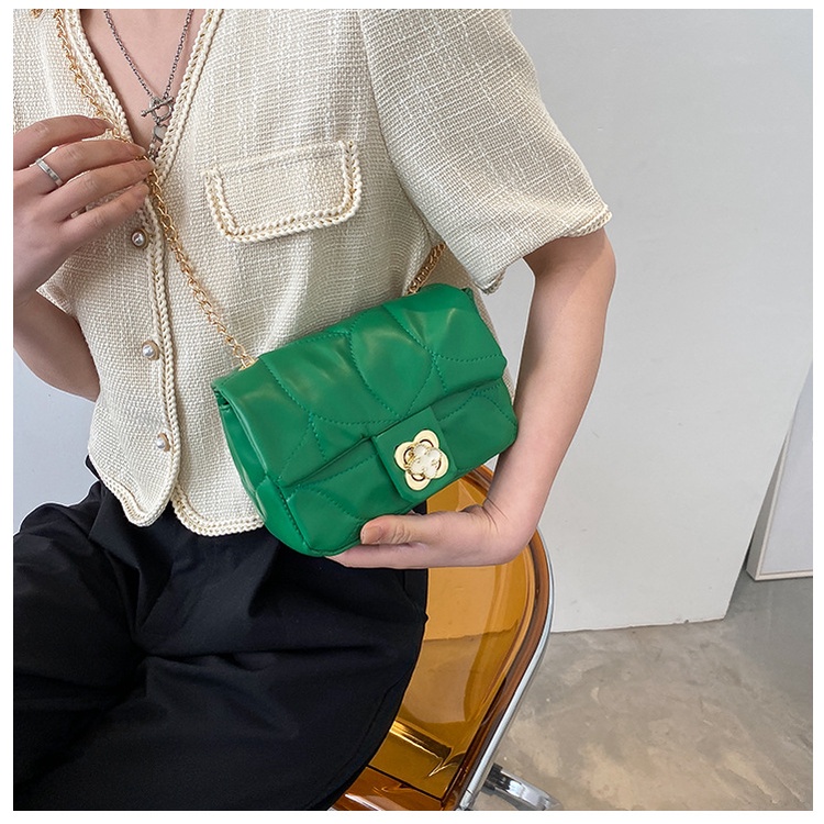 Túi Đeo JASMIN NOIR Chéo Da PU Phối Dây Xích Thời Trang Nữ