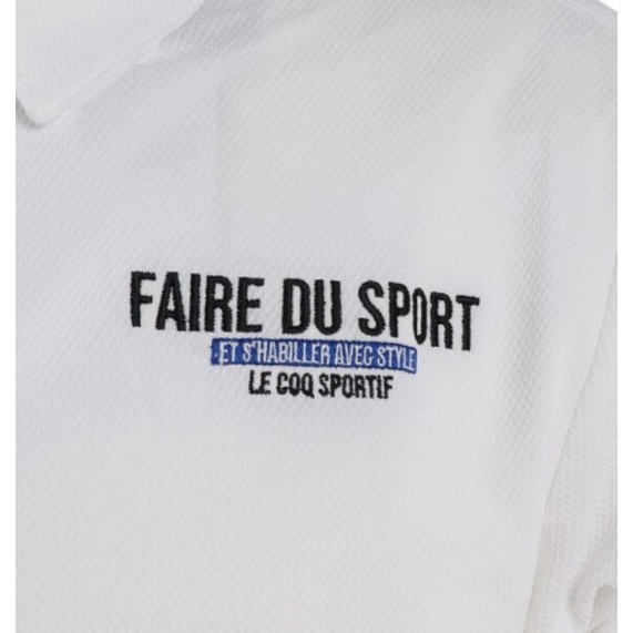 Áo Polo Le coq sportif nam - QMMTJA41-WHT