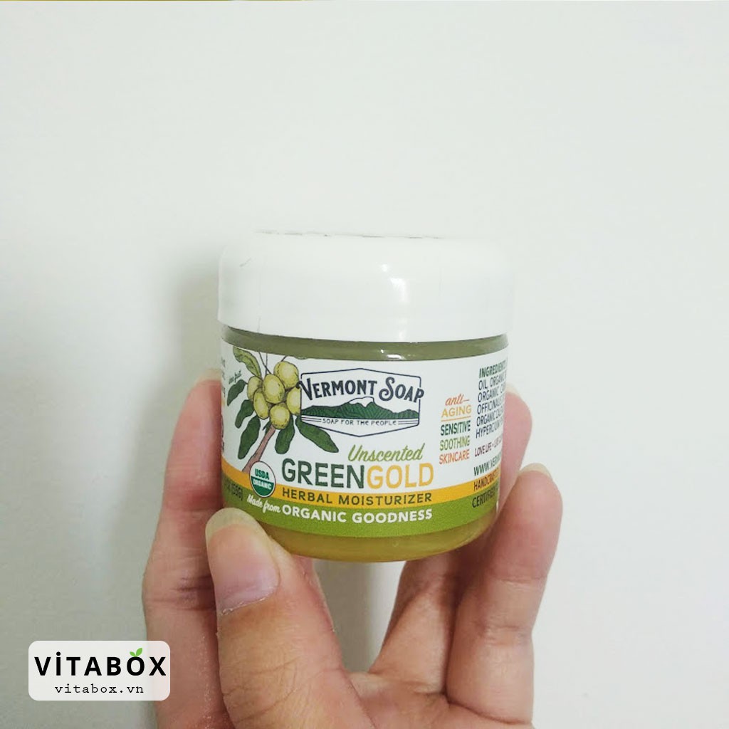 Vermont Soap - Sáp hữu cơ dưỡng da chống lão hóa - Green Gold Herbal, African Shea Butter, Honey Love Facial Mask | BigBuy360 - bigbuy360.vn