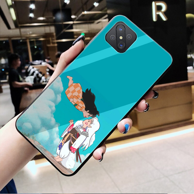 2021 Boutique Phone Case Redmi Note 8 8T 9 Xiao Mi 8 9 F1 A1 5X A2 6X Pro Max Glass case Anime flying to you