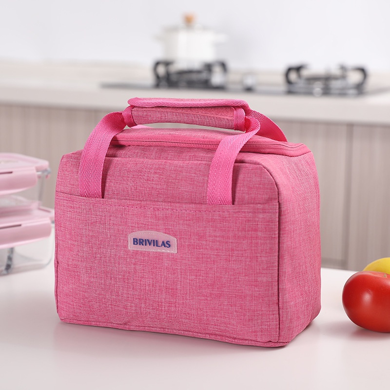 Túi đựng cơm hộp, túi cơm văn phòng có khóa kéo vải chống nước size lớn SUZUKO BAGS TD01
