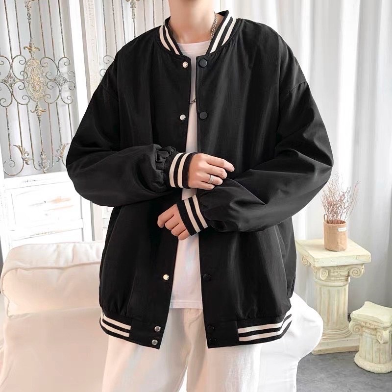 Áo khoác dù nam nữ,thiết kế trơn 2 màu