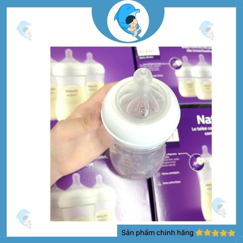 Bình Sữa Philips Avent Natural 125/260/330ml Cổ Rộng Chống Đầy Hơi Và Chống Sặc 100% Chính Hãng Mẫu Mới