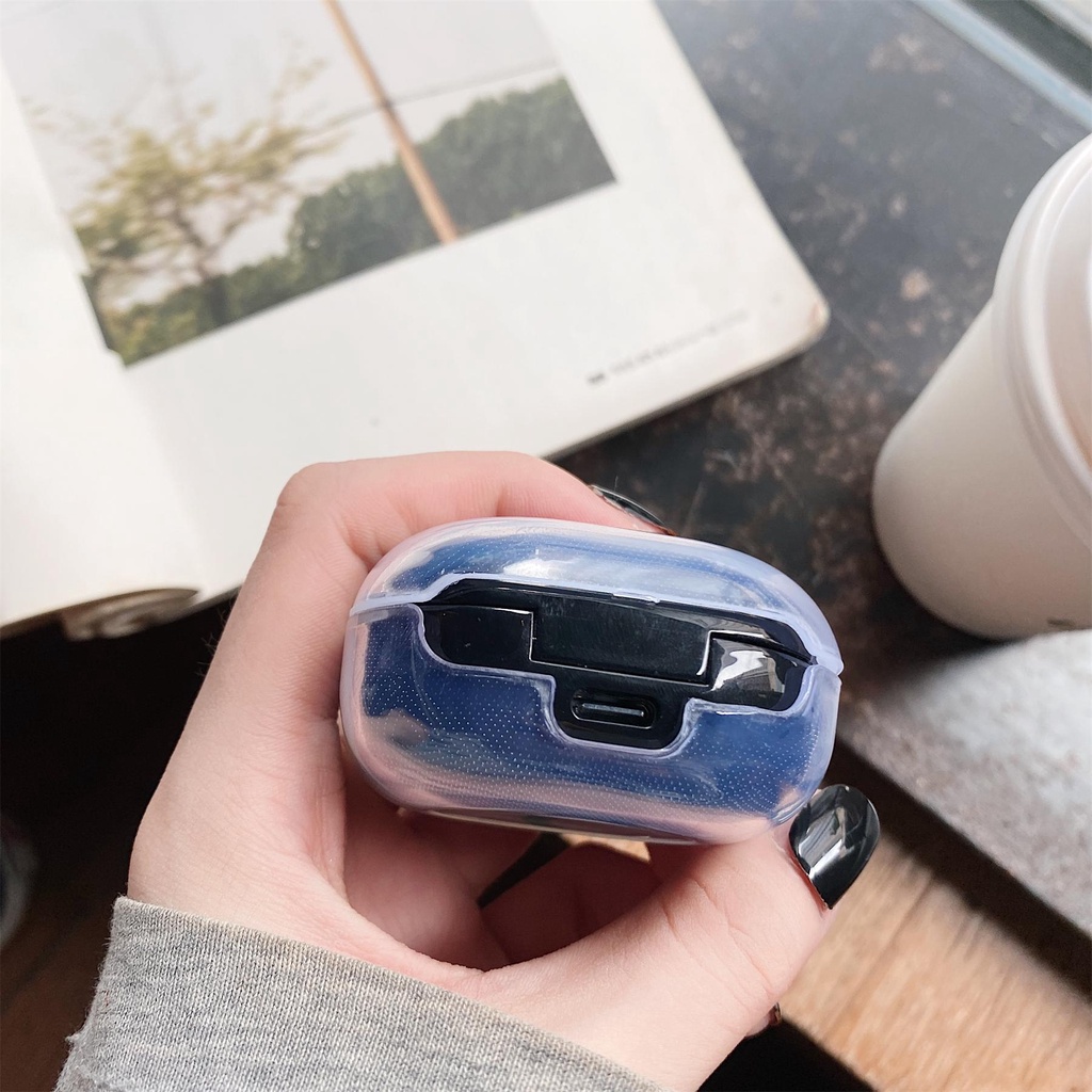Vỏ Bảo Vệ Hộp Sạc Tai Nghe Bluetooth Samsung Galaxy Buds Live / Buds 2 / Buds Pro / Buds 2 Pro Bằng TPU Trong Suốt Chống Rơi