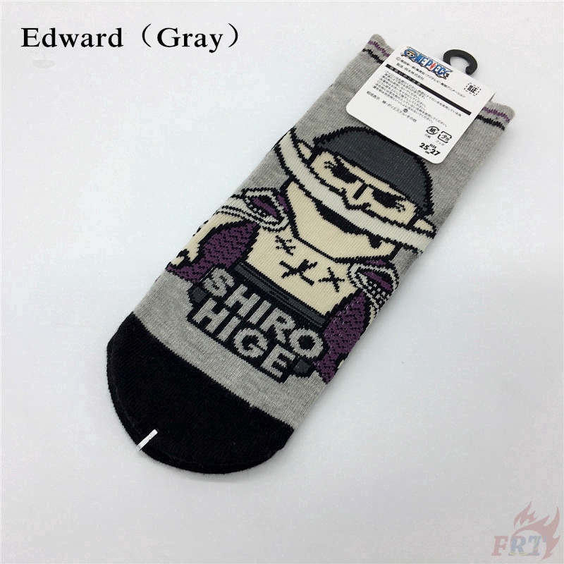 Đôi vớ cotton 6 kiểu dáng tùy chọn họa tiết One Piece Luffy Ace Zoro Shanks Edward
