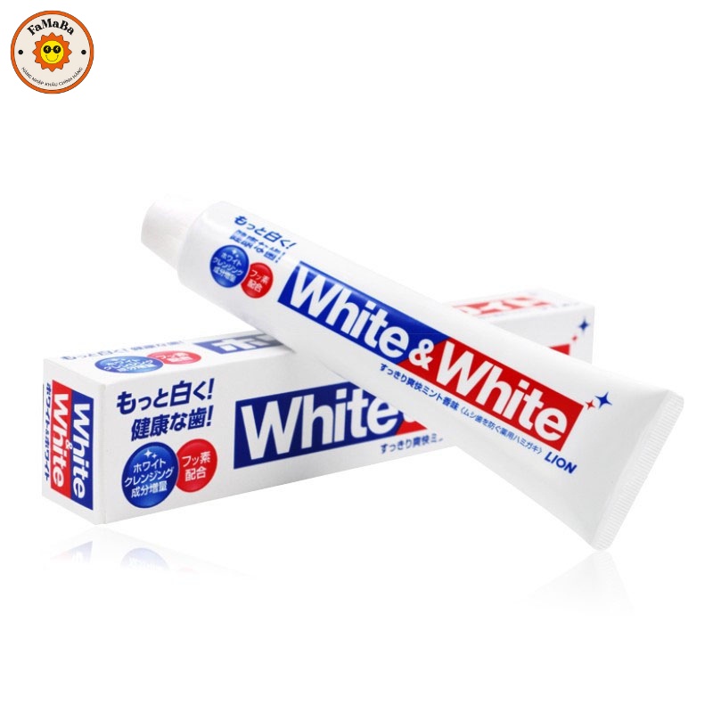 Kem đánh răng White & White Nhật Bản 150g